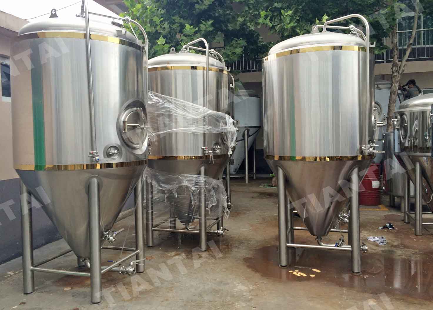 jacketed beer fermenter